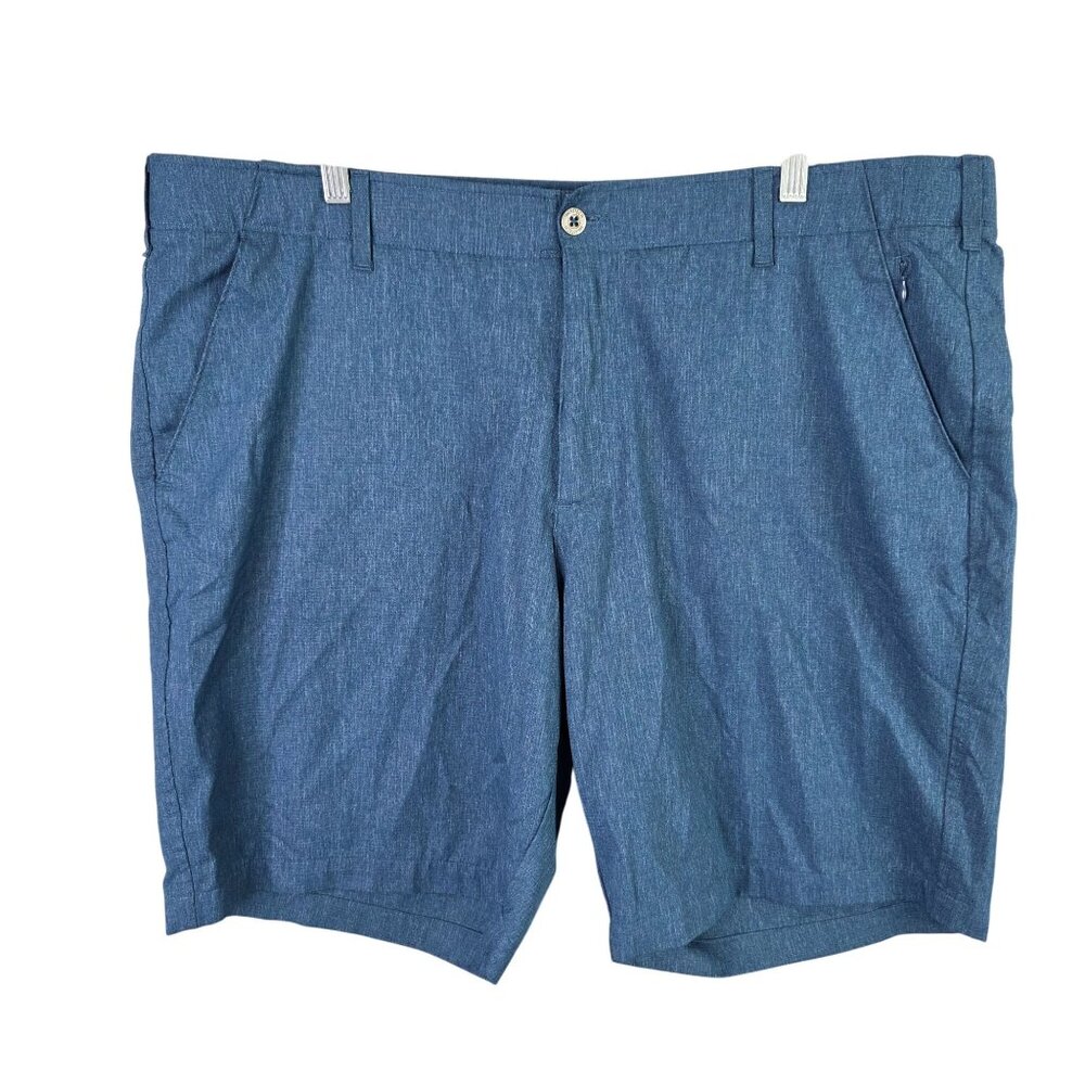 Mens Swiss Tech Blue Golf Shorts Quick Dry 100% Polyester 10" Inseam Size 44